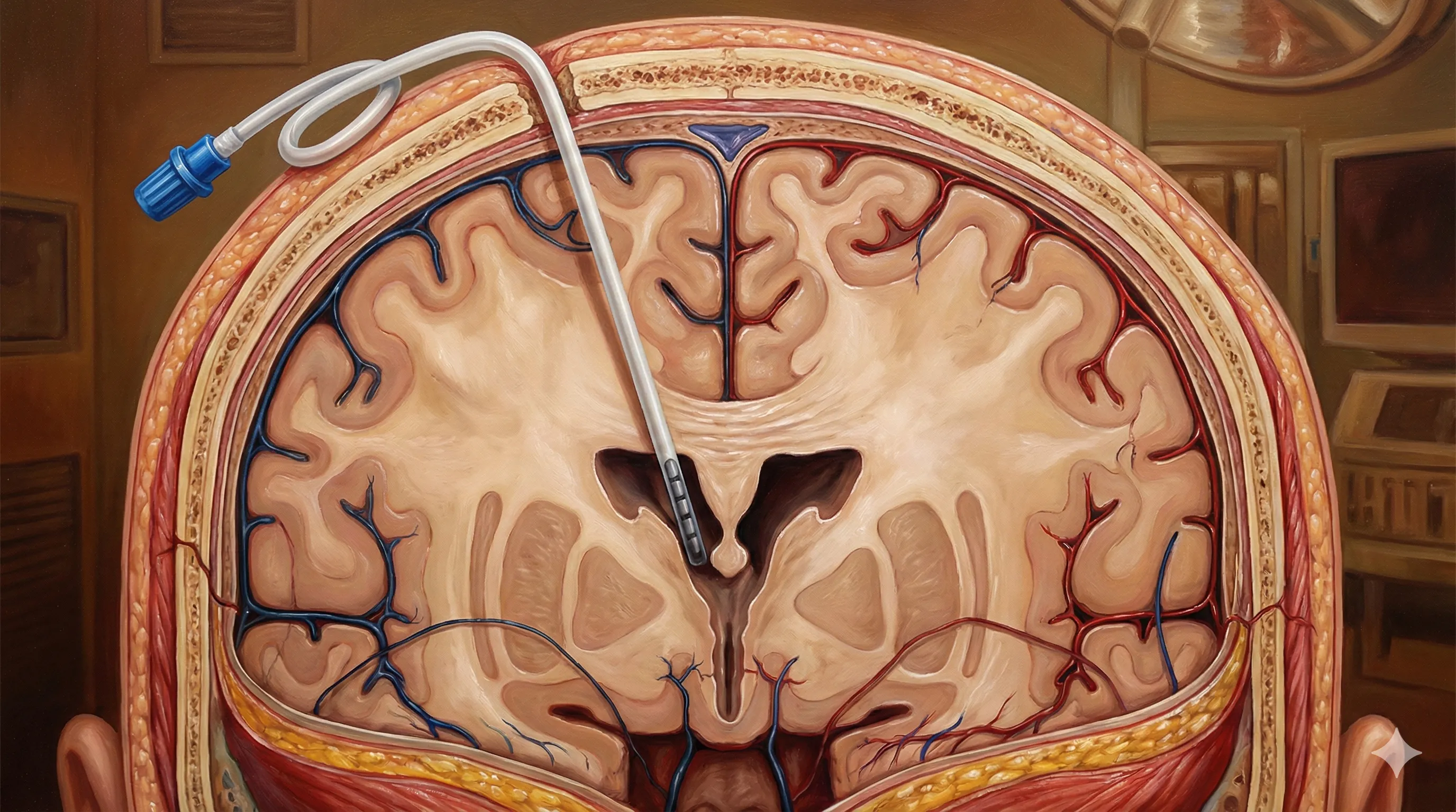 🧠 Implante de Dreno Ventricular Externo (DVE)